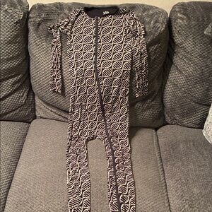 Leaf Patterned Kids Pajamas with no feet